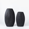 Black and White - Large Ridged Vase