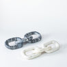 Marbled - Oval Chain Links - White