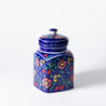Decoro Al Mano - Small Storage Jar - Floral Blue