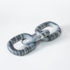 Marbled - Oval Chain Links - Grey