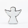 Scratched Christmas - Large Outlined Angel - White