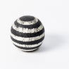 Charcoal Doodles - Large Horizontal Striped Sphere