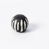 Charcoal Doodles - Small Vertical Striped Sphere