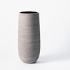 Scratched Large Slim Vase - Grey